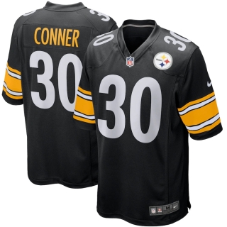 Men's Pittsburgh Steelers James Conner Nike Black Game Player Jersey