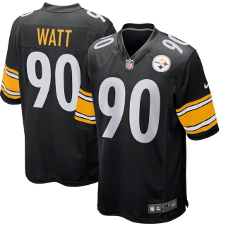 Men's Pittsburgh Steelers TJ Watt Nike Black Game Player Jersey