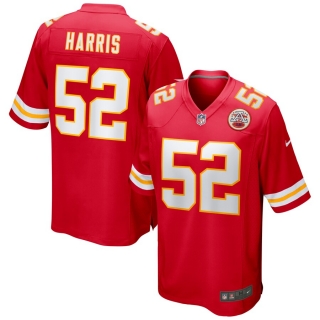 Men's Kansas City Chiefs Demone Harris Nike Red Game Jersey