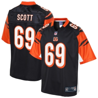 Men's Cincinnati Bengals Niles Scott NFL Pro Line Black Big & Tall Player Jersey