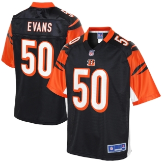 Men's Cincinnati Bengals Jordan Evans NFL Pro Line Black Big & Tall Player Jersey