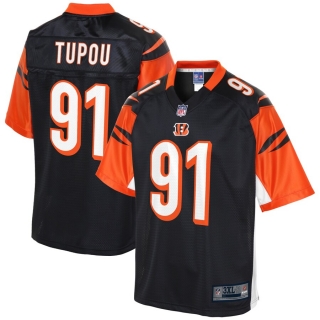 Men's Cincinnati Bengals Josh Tupou NFL Pro Line Black Big & Tall Player Jersey