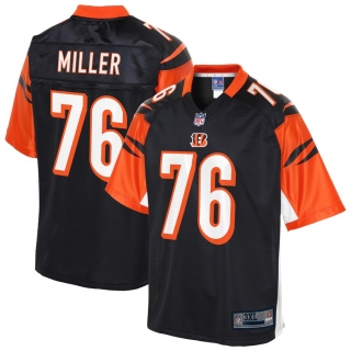 Men's Cincinnati Bengals Wyatt Miller NFL Pro Line Black Big & Tall Player Jersey