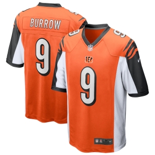 Men's Cincinnati Bengals Joe Burrow Nike Orange 2020 NFL Draft First Round Pick Game Jersey