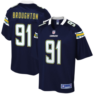 Men's Los Angeles Chargers Cortez Broughton NFL Pro Line Navy Player Jersey