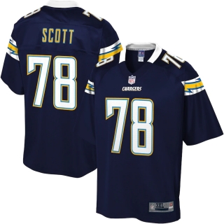 Men's Los Angeles Chargers Trent Scott NFL Pro Line Navy Big & Tall Team Player Jersey