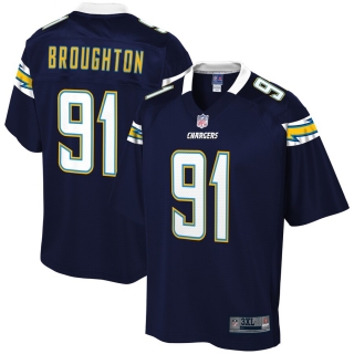 Men's Los Angeles Chargers Cortez Broughton NFL Pro Line Navy Big & Tall Player Jersey