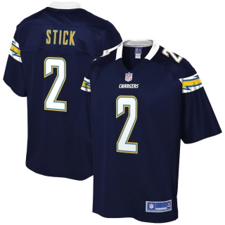 Men's Los Angeles Chargers Easton Stick NFL Pro Line Navy Player Jersey