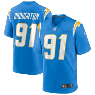 Men's Los Angeles Chargers Cortez Broughton Nike Powder Blue Game Jersey