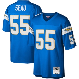 Men's Los Angeles Chargers Junior Seau Mitchell & Ness Powder Blue Legacy Replica Jersey