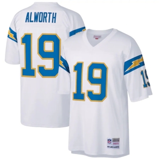 Men's San Diego Chargers Lance Alworth Mitchell & Ness White Retired Player Legacy Replica Jersey