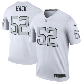 Men's Las Vegas Raiders Khalil Mack Nike White Color Rush Legend Jersey