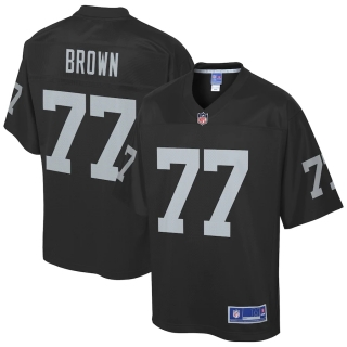 Men's Las Vegas Raiders Trent Brown NFL Pro Line Black Team Player Jersey
