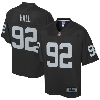 Men's Las Vegas Raiders PJ Hall NFL Pro Line Black Big & Tall Player Jersey