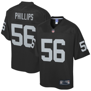 Men's Las Vegas Raiders Justin Phillips NFL Pro Line Black Big & Tall Player Jersey