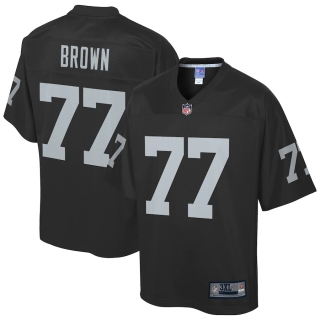 Men's Las Vegas Raiders Trent Brown NFL Pro Line Navy Big & Tall Team Player Jersey