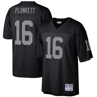 Men's Las Vegas Raiders Jim Plunkett Mitchell & Ness Black Retired Player Legacy Replica Jersey