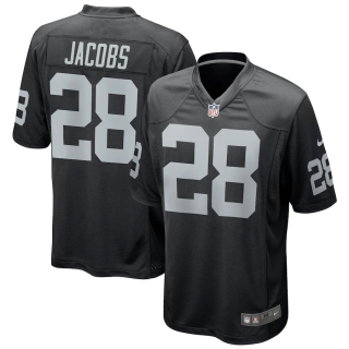 Men's Las Vegas Raiders Josh Jacobs Nike Black Game Jersey