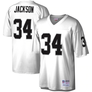 Men's Las Vegas Raiders Bo Jackson Mitchell & Ness White Legacy Replica Jersey