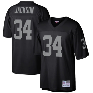 Men's Las Vegas Raiders Bo Jackson Mitchell & Ness Black Retired Player Legacy Replica Jersey