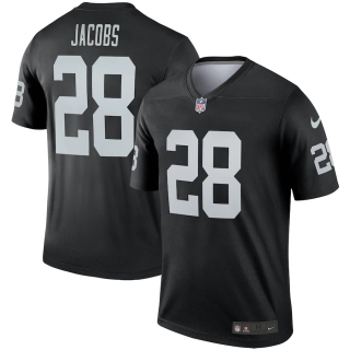 Men's Las Vegas Raiders Josh Jacobs Nike Black Legend Player Jersey