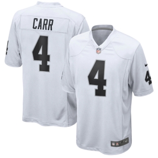 Mens Las Vegas Raiders Derek Carr Nike White Game Jersey
