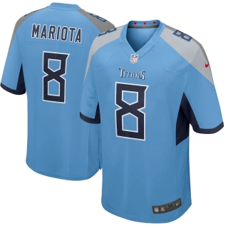 Men's Tennessee Titans Marcus Mariota Nike Light Blue Player Game Jersey