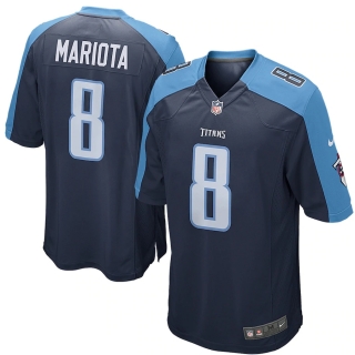 Men's Tennessee Titans Marcus Mariota Nike Navy Game Jersey