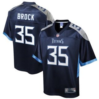 Men's Tennessee Titans Tramaine Brock NFL Pro Line Navy Big & Tall Player Jersey