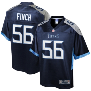 Men's Tennessee Titans Sharif Finch NFL Pro Line Navy Big & Tall Team Color Player Jersey