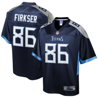 Men's Tennessee Titans Anthony Firkser NFL Pro Line Navy Big & Tall Team Color Player Jersey