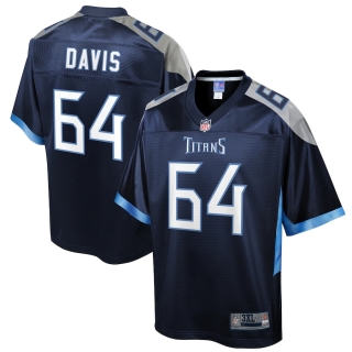 Men's Tennessee Titans Nate Davis NFL Pro Line Navy Big & Tall Player Jersey