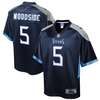 Men's Tennessee Titans Logan Woodside NFL Pro Line Navy Big & Tall Primary Player Jersey