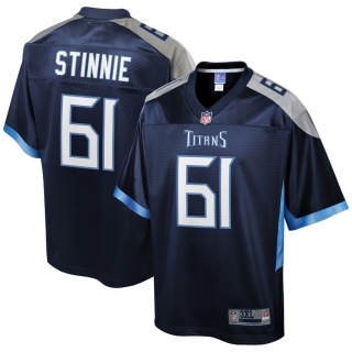 Men's Tennessee Titans Aaron Stinnie NFL Pro Line Navy Big & Tall Team Color Player Jersey
