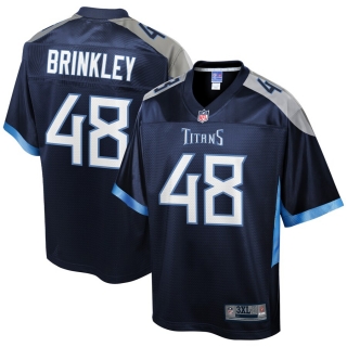 Men's Tennessee Titans Beau Brinkley NFL Pro Line Navy Big & Tall Team Color Player Jersey
