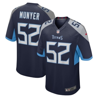 Men's Tennessee Titans Daniel Munyer Nike Navy Game Jersey