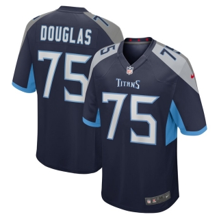 Men's Tennessee Titans Jamil Douglas Nike Navy Game Jersey