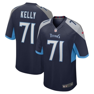 Men's Tennessee Titans Dennis Kelly Nike Navy Game Jersey