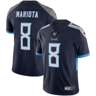 Men's Tennessee Titans Marcus Mariota Nike Navy 100th Season Vapor Limited Jersey