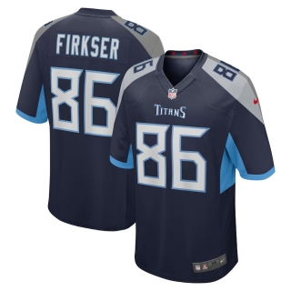 Men's Tennessee Titans Anthony Firkser Nike Navy Game Jersey