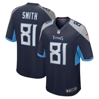 Men's Tennessee Titans Jonnu Smith Nike Navy Game Jersey