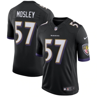 Men's Baltimore Ravens CJ Mosley Nike Black Speed Machine Limited Player Jersey