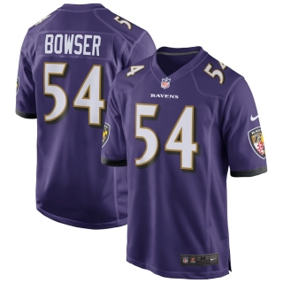 Men's Baltimore Ravens Tyus Bowser Nike Purple Game Jersey
