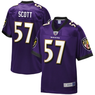 Men's Baltimore Ravens Bart Scott NFL Pro Line Purple Retired Player Jersey