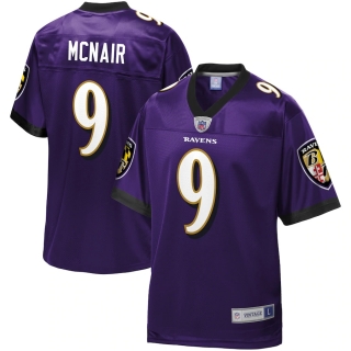 Men's Baltimore Ravens Steve McNair NFL Pro Line Purple Retired Player Jersey