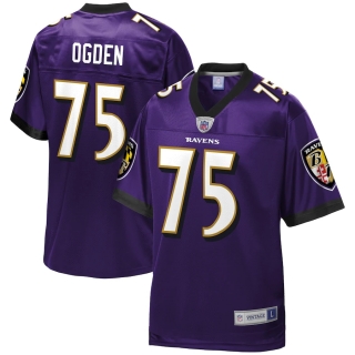 Men's Baltimore Ravens Jonathan Ogden NFL Pro Line Purple Retired Player Jersey