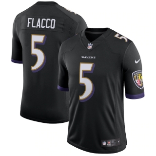 Men's Baltimore Ravens Joe Flacco Nike Black Speed Machine Limited Player Jersey