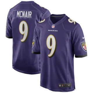 Men's Baltimore Ravens Steve McNair Nike Purple Game Retired Player Jersey