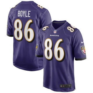 Men's Baltimore Ravens Nick Boyle Nike Purple Game Player Jersey