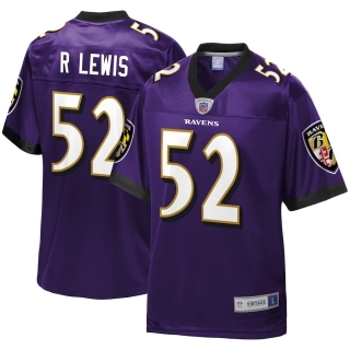 Men's Baltimore Ravens Ray Lewis NFL Pro Line Purple Retired Player Jersey